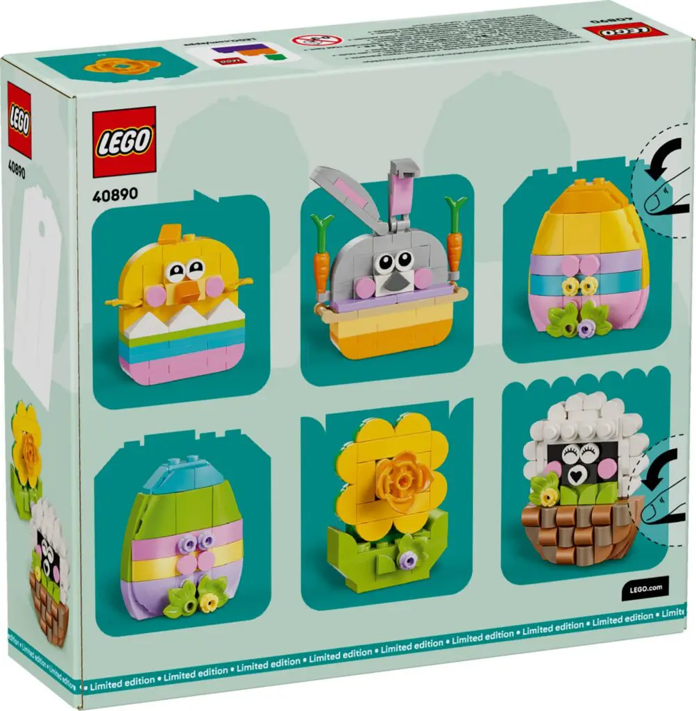 LEGO set with various Easter designs