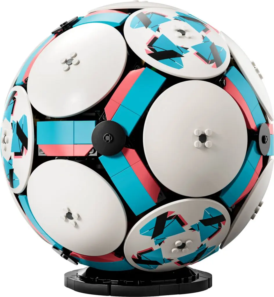 Colorful geometric ball with circular patterns