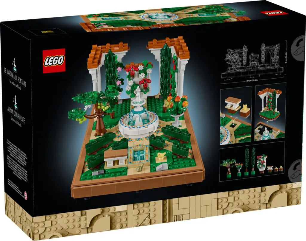 LEGO Icons Fountain Garden - view 3