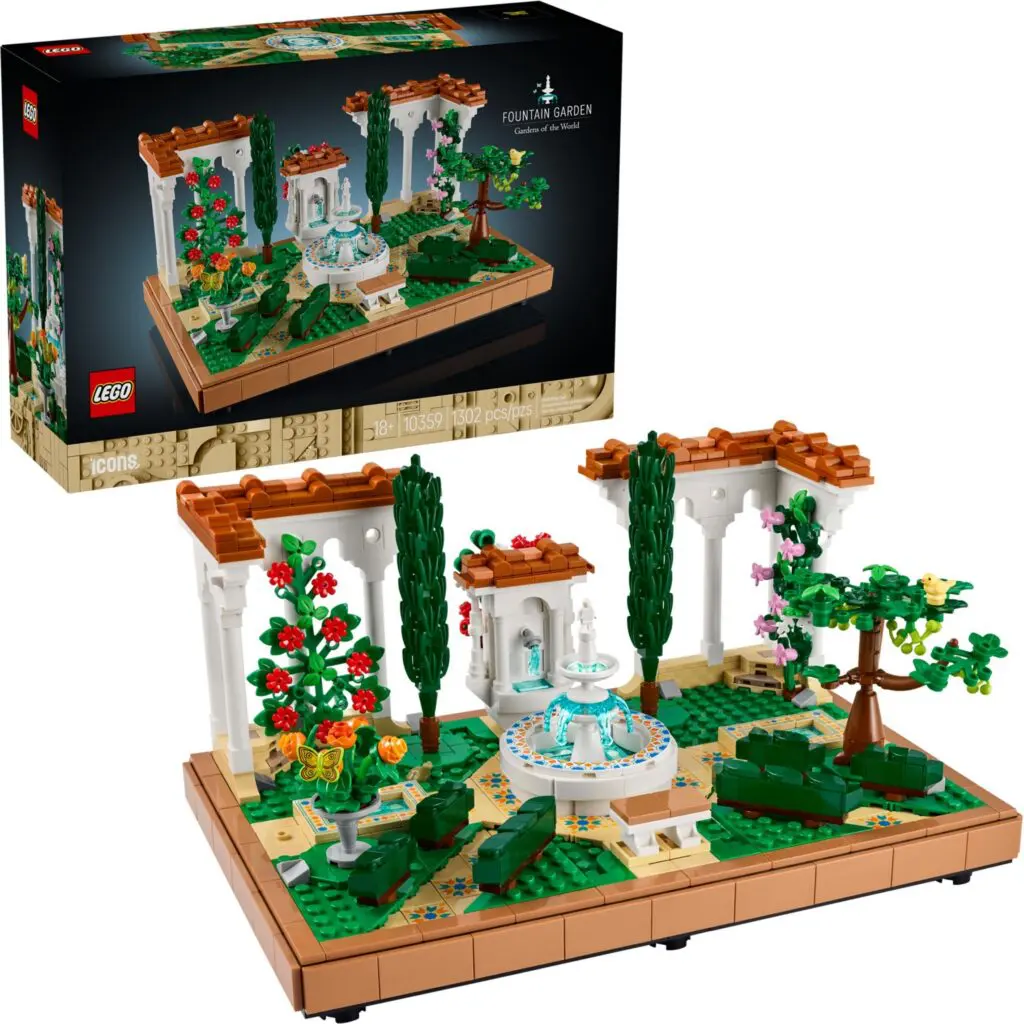 LEGO Icons Fountain Garden - view 4
