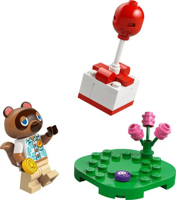 LEGO Animal Crossing Tom Nook and Flying Present