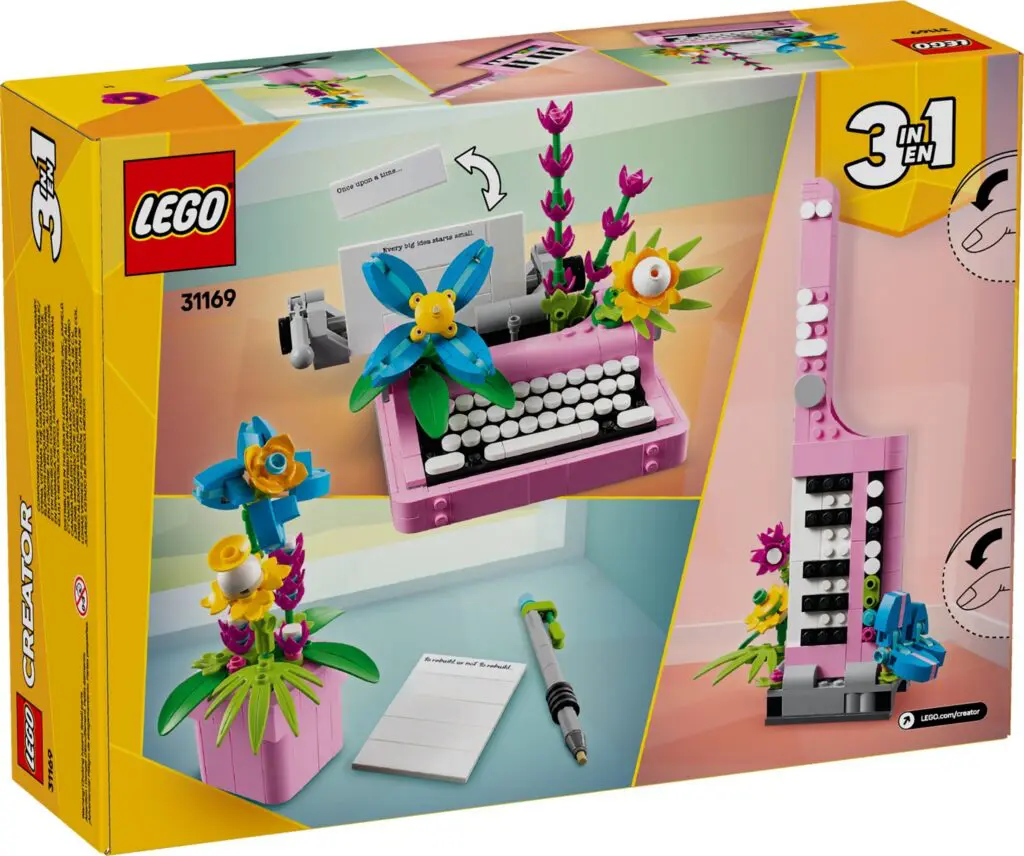 LEGO Creator Typewriter with Flowers - view 2