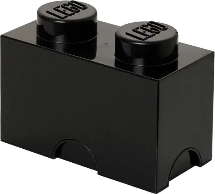 LEGO Gear 2 Stud Storage Brick Black