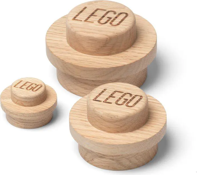 LEGO Gear Wooden Wall Hanger Set Light Oak