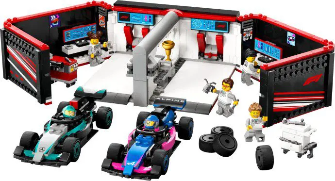 LEGO City F1 Garage & Mercedes-AMG & Alpine Cars
