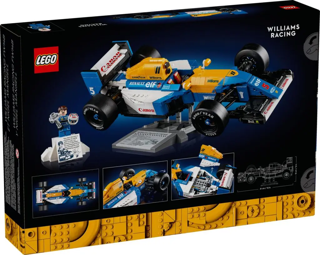 LEGO Icons Williams Racing FW14B & Nigel Mansell - view 2