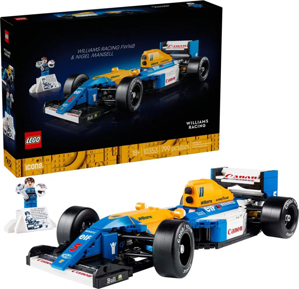 LEGO Icons Williams Racing FW14B & Nigel Mansell - view 3