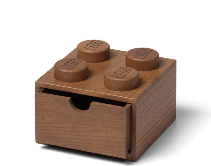 LEGO Gear Wooden Desk Drawer 4 Dark Oak